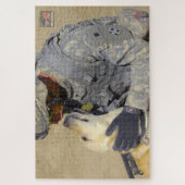 US-MILITÄRISCHER ARBEITHUND (20 x 30 Zoll) Puzzle (Vertikal)