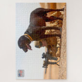 US-MILITÄRISCHER ARBEITHUND (20 x 30 Zoll) Puzzle (Vertikal)