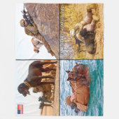 US-MILITÄRISCHER ARBEITSHUND FLEECEDECKE (Vorderseite)