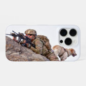 US-MILITÄRISCHER ARBEITSHUND iPhone HÜLLE (Rückseite (Horizontal))