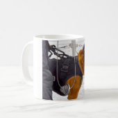 US-MILITÄRISCHER ARBEITSHUND KAFFEETASSE (Vorderseite Links)