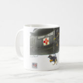 US-MILITÄRISCHER ARBEITSHUND KAFFEETASSE (Vorderseite Links)
