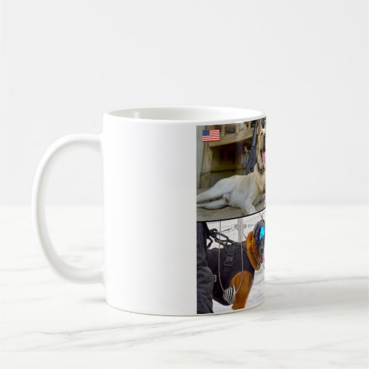 US-MILITÄRISCHER ARBEITSHUND KAFFEETASSE (Links)