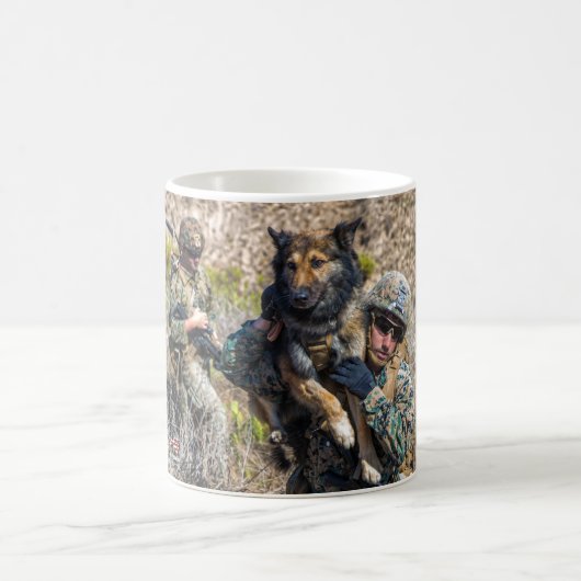 US-MILITÄRISCHER ARBEITSHUND KAFFEETASSE (Mittel)