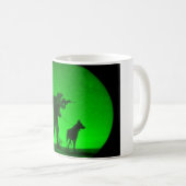 US-MILITÄRISCHER ARBEITSHUND KAFFEETASSE (VorderseiteRechts)