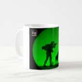 US-MILITÄRISCHER ARBEITSHUND KAFFEETASSE (Vorderseite Links)