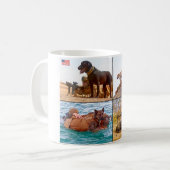 US-MILITÄRISCHER ARBEITSHUND KAFFEETASSE (Vorderseite Links)
