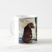 US-MILITÄRISCHER ARBEITSHUND KAFFEETASSE (Vorderseite Links)