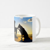 US-MILITÄRISCHER ARBEITSHUND KAFFEETASSE (VorderseiteRechts)