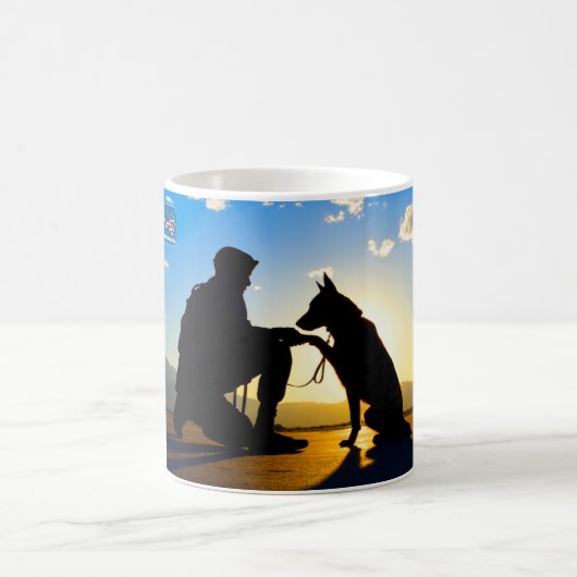 US-MILITÄRISCHER ARBEITSHUND KAFFEETASSE (Mittel)