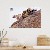 US-MILITÄRISCHER ARBEITSHUND POSTER (Küche)