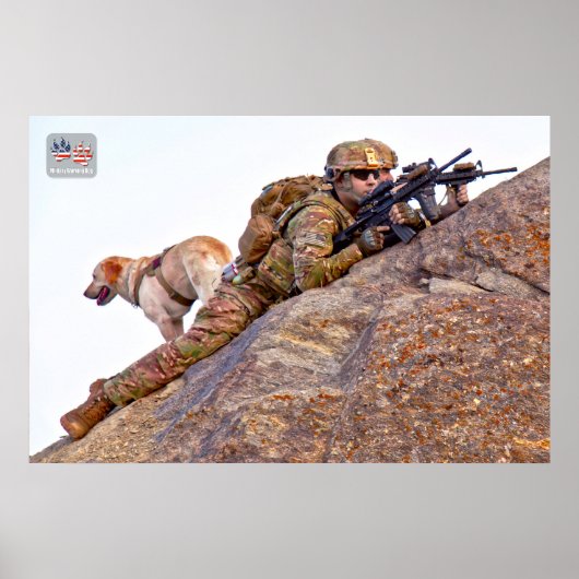 US-MILITÄRISCHER ARBEITSHUND POSTER (Vorne)