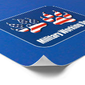 US-MILITÄRISCHER ARBEITSHUND POSTER (Ecke)