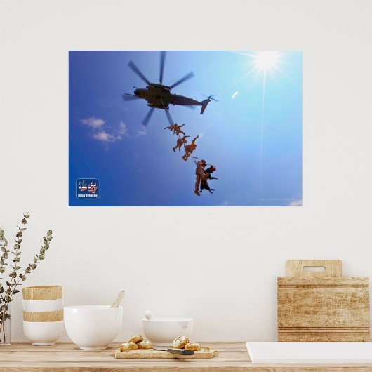 US-MILITÄRISCHER ARBEITSHUND POSTER (Küche)