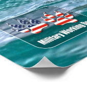 US-MILITÄRISCHER ARBEITSHUND POSTER (Ecke)