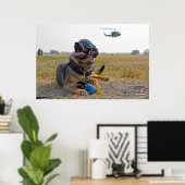 US-MILITÄRISCHER ARBEITSHUND POSTER (Heimbüro)