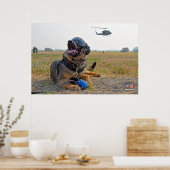 US-MILITÄRISCHER ARBEITSHUND POSTER (Küche)
