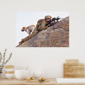 US-MILITÄRISCHER ARBEITSHUND POSTER (Küche)
