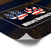 US-MILITÄRISCHER ARBEITSHUND POSTER (Ecke)