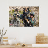 US-MILITÄRISCHER ARBEITSHUND POSTER (Küche)