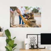 US-MILITÄRISCHER ARBEITSHUND POSTER (Heimbüro)