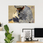 US-MILITÄRISCHER ARBEITSHUND POSTER (Heimbüro)