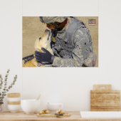 US-MILITÄRISCHER ARBEITSHUND POSTER (Küche)