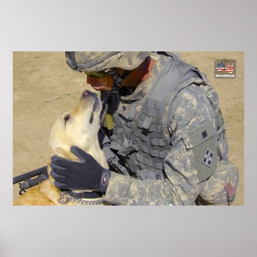 US-MILITÄRISCHER ARBEITSHUND POSTER (Vorne)