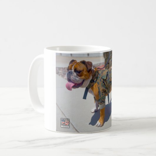 US-MILITÄRISCHER DIENST KAFFEETASSE (Vorderseite Links)