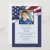 US Militärisches Bootcamp geht weg Party Einladung (Vorderseite)