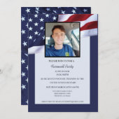 US Militärisches Bootcamp geht weg Party Einladung (Vorne/Hinten)