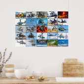 US-MILITÄRISCHES ROTORCRAFT "MONTAGE" POSTER (Küche)