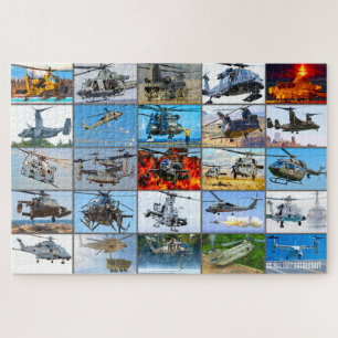 US-MILITÄRISCHES ROTORCRAFT "MONTAGE" PUZZLE
