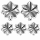 US-Militärstab - Oberstleutnant Aufkleber (Vorderseite)