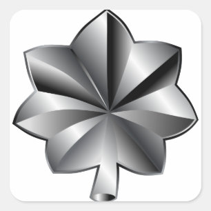 US-Militärstab - Oberstleutnant Quadratischer Aufkleber