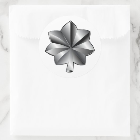 US-Militärstab - Oberstleutnant Runder Aufkleber (Tasche)