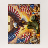 US-Militärstiefel Puzzle (Vertikal)
