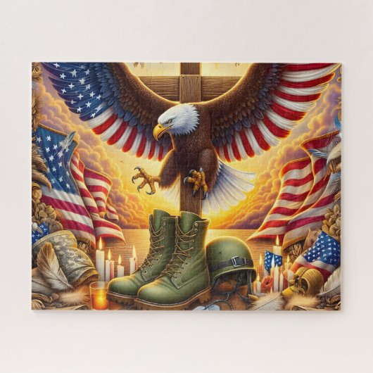 US-Militärstiefel Puzzle (Horizontal)