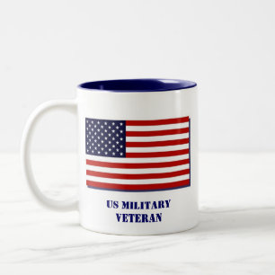 US-Militärveteran Zweifarbige Tasse
