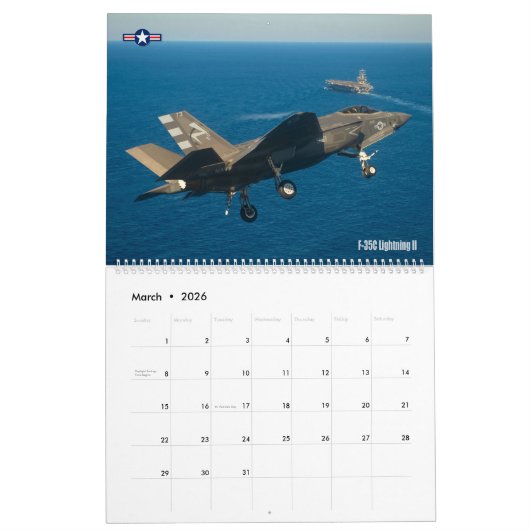 US MILITARY AVIATION KALENDER (Mär 2026)
