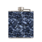 US Military Blue Camouflage 6 oz Flask Flachmann (Rückseite)