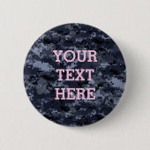 US Military Blue Camouflage Button (Vorderseite)
