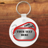 US MILITARY - Dog Tags 2008 Schlüsselanhänger (Vorderseite)