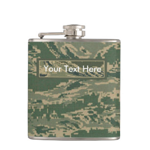 US Military Green Camouflage 6 oz oder 8 oz Flask Flachmann