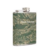 US Military Green Camouflage 6 oz oder 8 oz Flask Flachmann (Rechts)