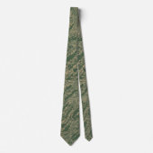 US Military Green Camouflage Men's Krawatte (Vorderseite)