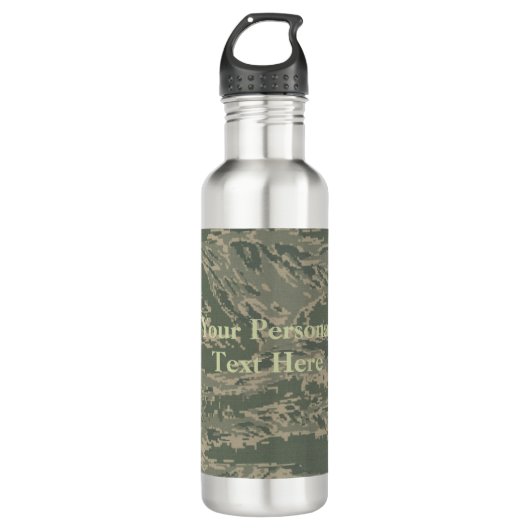 US Military Green Camouflage Stainless Steel Edelstahlflasche (Vorderseite)