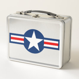 US MILITARY ROUNDEL METALL BROTDOSE