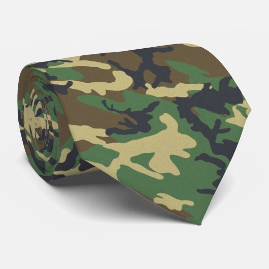 US Military Tarnung Green Camo Pattern Krawatte (Gerollt)