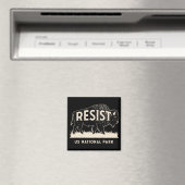 US National Park Resist Service Bison Buffalo Magnet (In Situ (Geschirrspüler))